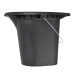 Відро-туалет пластикове 16 літрів, чорне ТМ ПолімерАгро