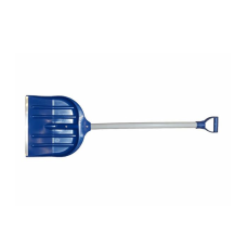 Лопата велика снігоприбиральна пластмасова з пластиковою ручкою (кромка оцинкований профіль)