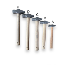 Молоток (А) круглий бойок, 45 сталь, порошкова фарба