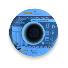Ущільнювач самоклеючий Sanok Rubber тип Р 9х5,5 мм 100м (чорний) Польща