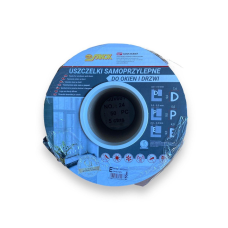 Ущільнювач самоклеючий Sanok Rubber тип Е 9х4 мм 150 м (білий) Польща
