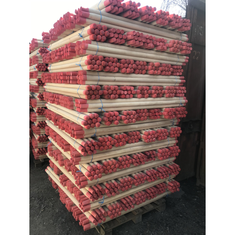 Держак шліфований для лопати 1,2м (бук) фарбований Держак шліфований для лопати 1,2м (бук) фарбований