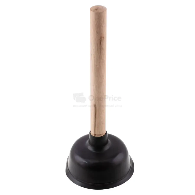 Вантуз малий гумовий з дерев“яною ручкою Вантуз малий гумовий з дерев“яною ручкою