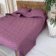 Літній однотонний набір постільної білизни (холофайбер) Сімейний