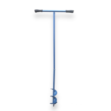 Бур садовий синій, шнек 100 мм