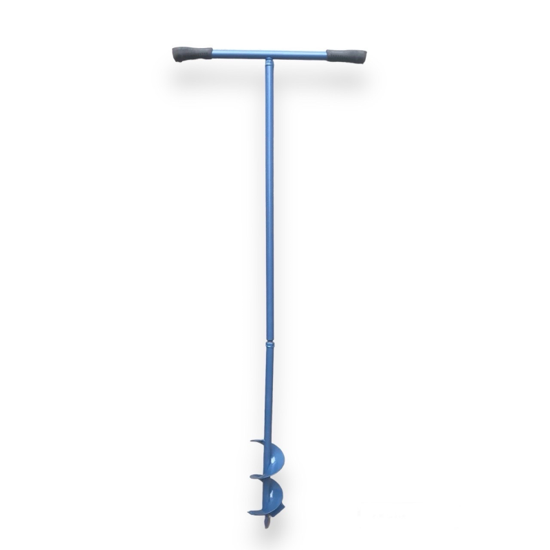 Бур садовий синій, шнек 100 мм Бур садовий синій, шнек 100 мм