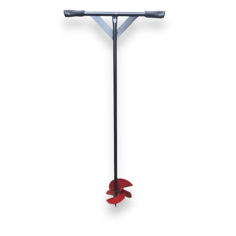 Бур садовий червоний з насадками 140мм та 170мм Бур садовий червоний з насадками 140мм та 170мм