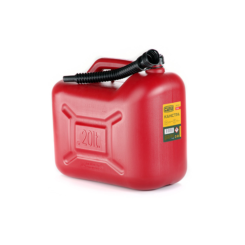 Каністра пластикова HDPE 20л з лійкою ТМ “Сила“ Каністра пластикова HDPE 20л з лійкою ТМ “Сила“