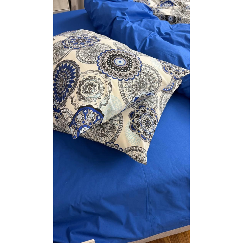 Комплект постільної білизни “Калейдоскоп синій“ ТМ Glav Textile Комплект постільної білизни “Калейдоскоп синій“ ТМ Glav Textile