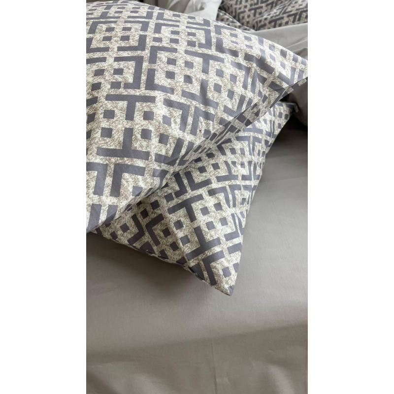 Комплект постільної білизни “Лабіринт сірий“ ТМ Glav Textile Комплект постільної білизни “Лабіринт сірий“ ТМ Glav Textile
