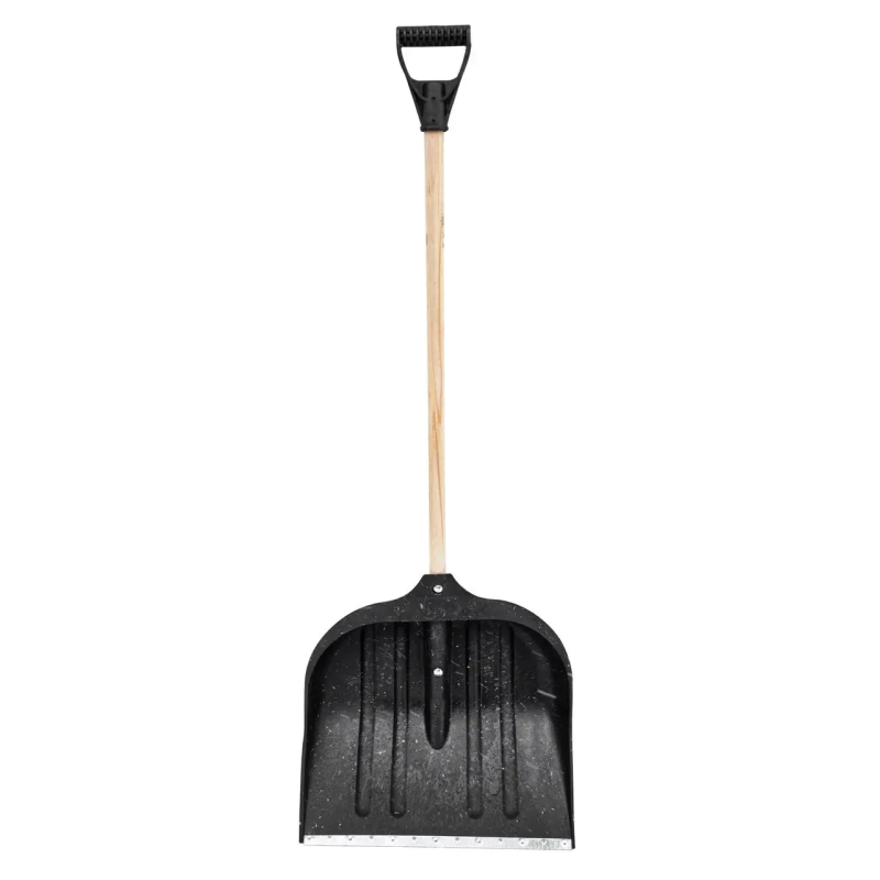 Лопата снігоприбиральна велика, чорна (з ручкою та держаком), Україна Лопата снігоприбиральна велика, чорна (з ручкою та держаком), Україна