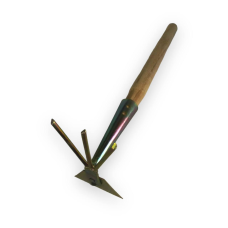 Сапка для грядок комбінована, анодований метал (з ручкою)