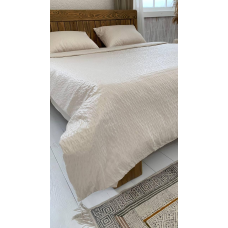 Комплект постільної білизни двоспальний, тканина-гофре.