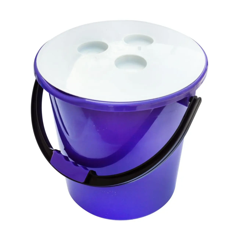 Відро пластикове 10л “Комфорт“ з кришкою ТМ Горізонт